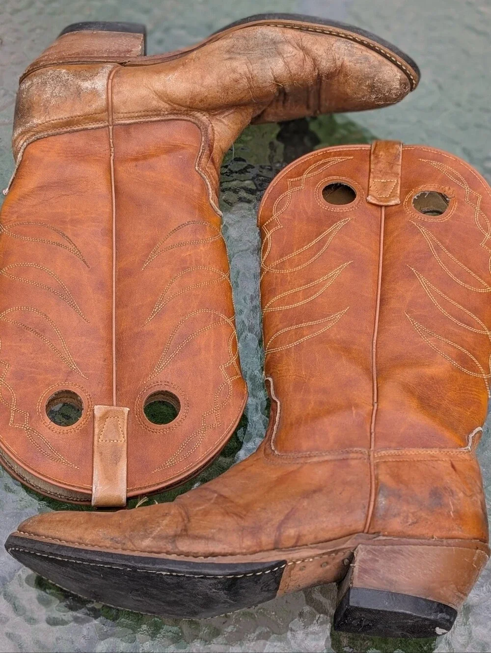 unbranded cowboy boots classic brown